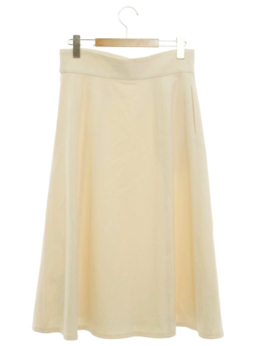 エムズグレイシー 217607 スカート 40 アイボリー フロントボタン Aライン ITLSCSP2OQ9J