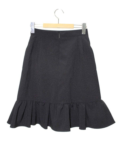 ルネ basic 5124010A スカート 34 ブラック ギャザー ITUFYTKUOM29