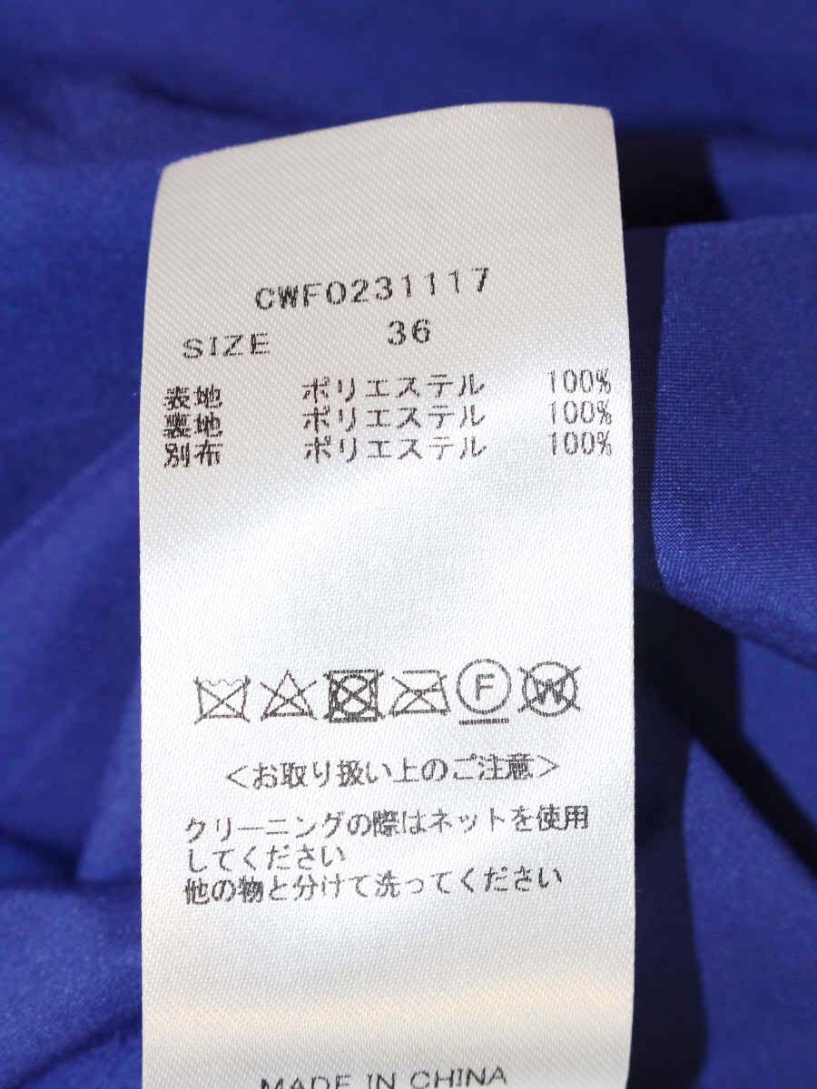 セルフォード Aラインプリーツワンピース CWF0231117 36 ブルー ハナエモリコラボ IT31I6EDG3QK