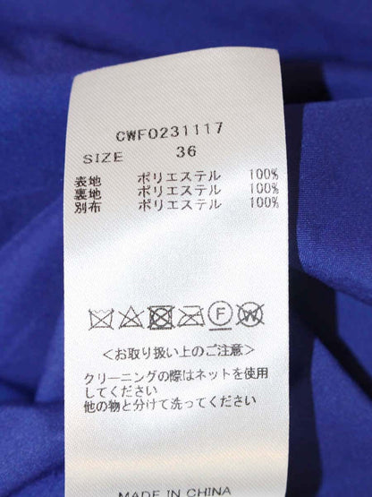 セルフォード Aラインプリーツワンピース CWF0231117 36 ブルー ハナエモリコラボ IT31I6EDG3QK