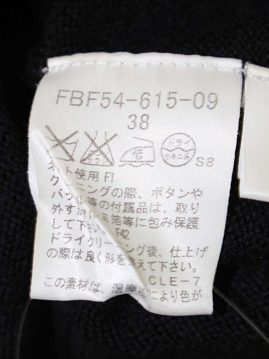 バーバリーブルーレーベル FBF54-615-09 ニット 38 ブラック パフスリーブ ITPRTLZVI6MC