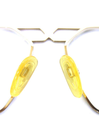 カザール MOD744 メガネ ゴールド メタルフレーム スクエア IT91PG2HDJ38