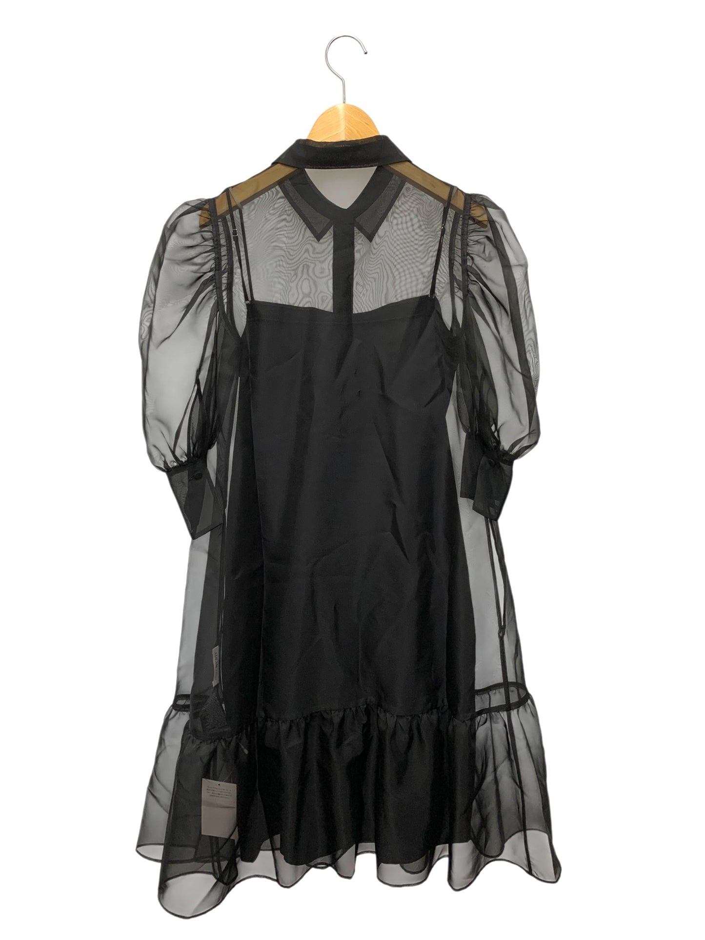 アディアム Peony Dress 45249 ワンピース 0 ブラック ピオニードレス チュール ITA5WQQ77KNK