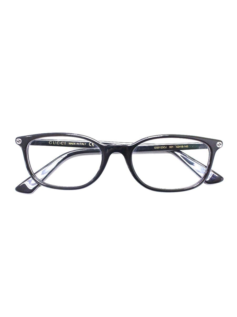 グッチ GG0123OJ メガネ ブラック セルフレーム スクエア ITMA4LPPJFH0