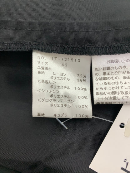 エムズグレイシー 721510 ワンピース 42 ブラック ローズモチーフ IT6Y71SOX9YM