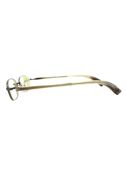 フォーナインズ S-251T メガネ アンティークゴールド/ブラウン エルトンジョンモデル コンビフレーム フルリム オーバル IT26S4YZBSRA