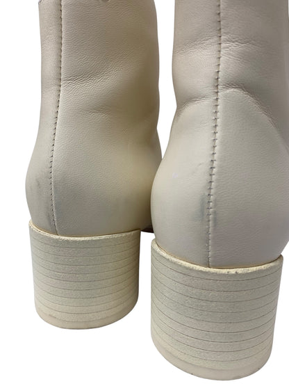 エムエム6メゾンマルジェラ アナトミックアンクルブーツ 36 アイボリー ITSAUV9T89S0 【SALE】