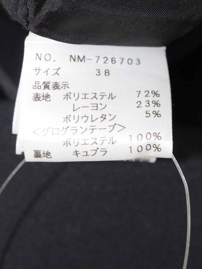 エムズグレイシー 726703 パンツ 38 ブラック IT1DD7ELGY7G