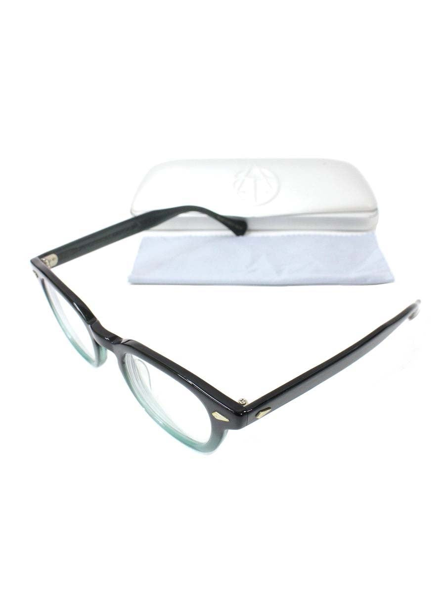 タートオプティカル ARNEL JD-04 メガネ ブラック グリーン セルフレーム フルリム ウェリントン IT814MD9FX28