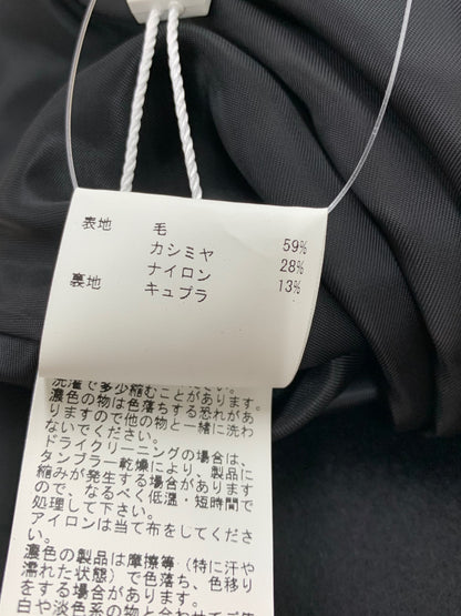 アナイ 111722-10-050-95-360 ノーカラージャケット 36 ブラック カシミヤ混 IT0MI9PH6CC0