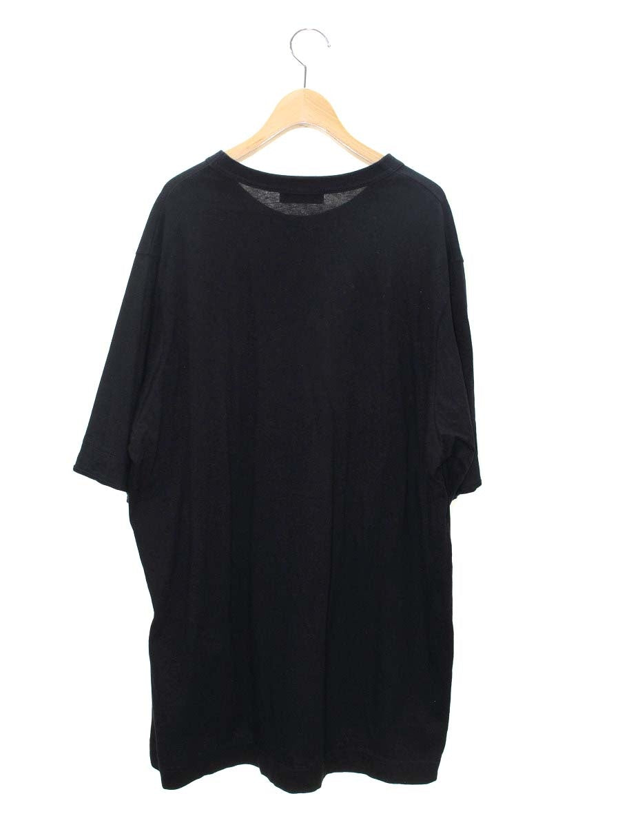 ヨウジヤマモト HS-T84-087 Tシャツ 3 ブラック パッチポケット オーバーサイズ ITX9VDJPZQOO