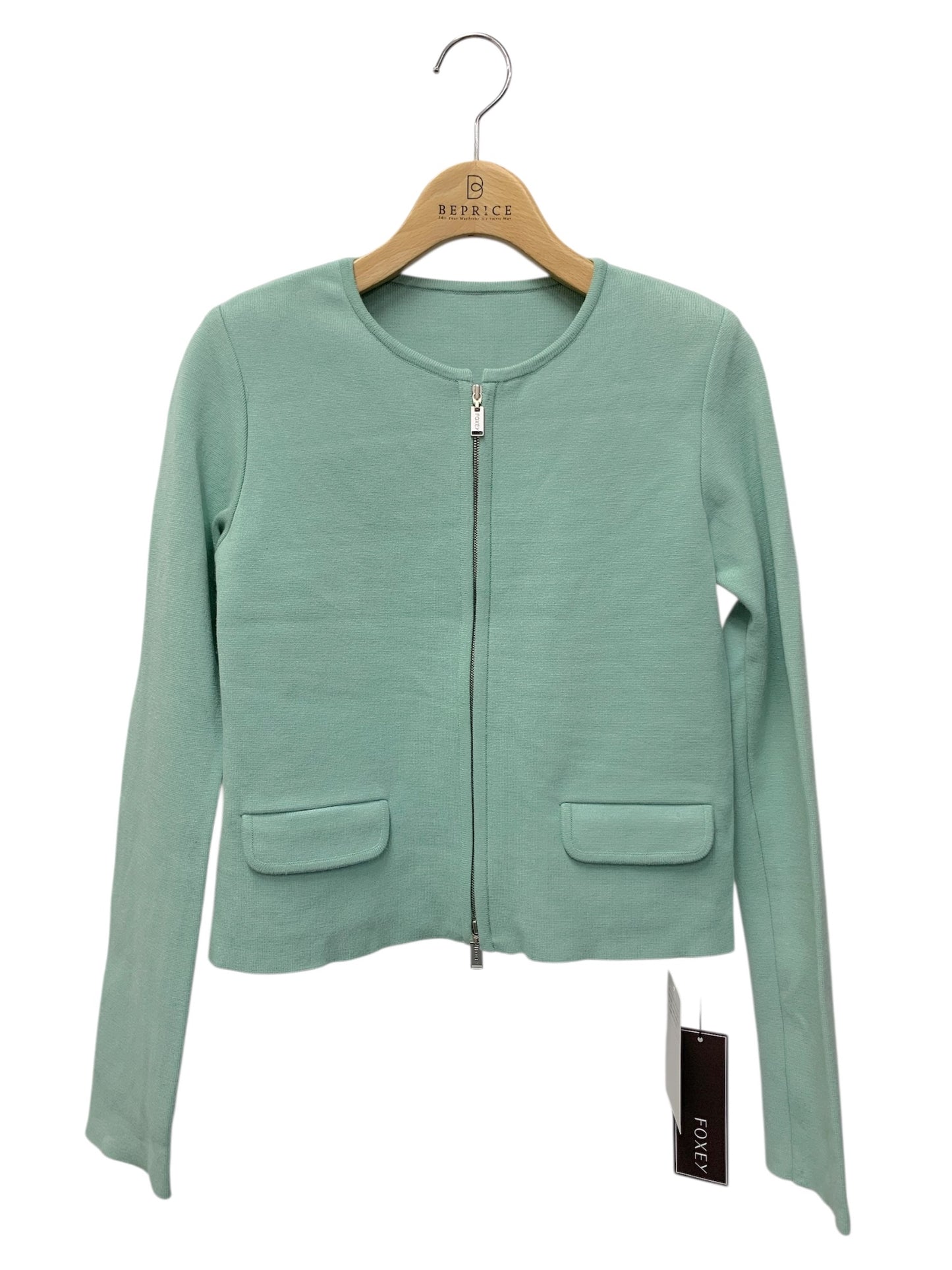 フォクシーブティック Knit Jacket Urban Standard 38054 ジャケット 38 グリーン 2019年増産品 ITH1SZXLMNCW