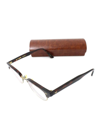 金子眼鏡 VINTAGE KV-27 RDDE メガネ ブラウン/マットゴールド ハーフリム IT348KMKPVFS