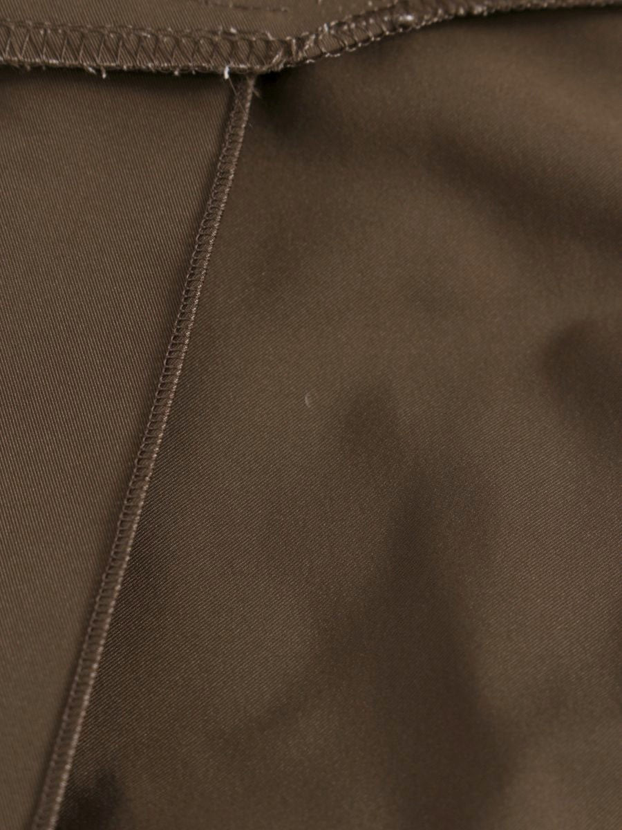 フォクシーニューヨーク 27189 ワンピース 40 ブラウン リボン ストレッチ ITV4BYRFFXJC