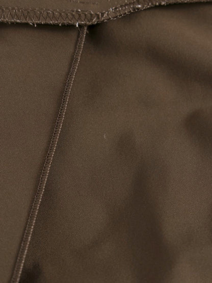 フォクシーニューヨーク 27189 ワンピース 40 ブラウン リボン ストレッチ ITV4BYRFFXJC