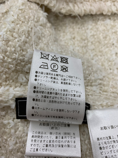 フォクシーブティック Knit Jacket Mirage 43270 ノーカラージャケット 38 ベージュ ツイード調 キュプラ混 麻混 ITGG03YTYTQM