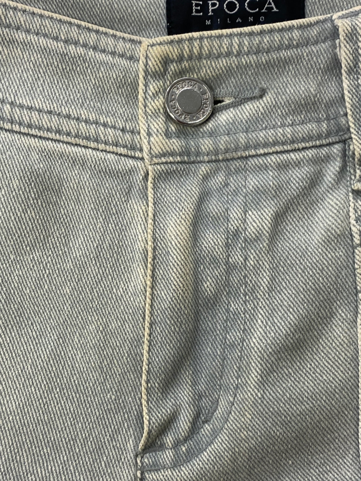 エポカ KHB29-338 デニムパンツ 38 ブルー フラワープリント IT2H1AZOBHAA