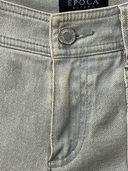 エポカ KHB29-338 デニムパンツ 38 ブルー フラワープリント IT2H1AZOBHAA