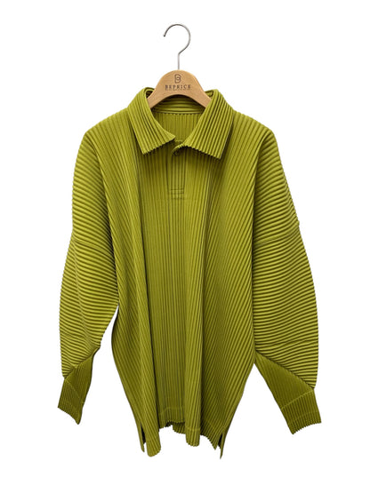 オムプリッセイッセイミヤケ HP43JM118 ポロシャツ 3 ライトグリーン プリーツ ITV3J4HF3OM7