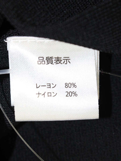 スーパービューティー カーディガン 40 ブラック フラワーモチーフ ビジュー ITGGUA0YZSZ8