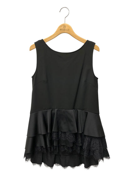 フォクシーブティック Knit Top Mille-Feuille ニット＆チュニック 37162 アンサンブル 38 ブラック レース IT8DP0VSZBDQ
