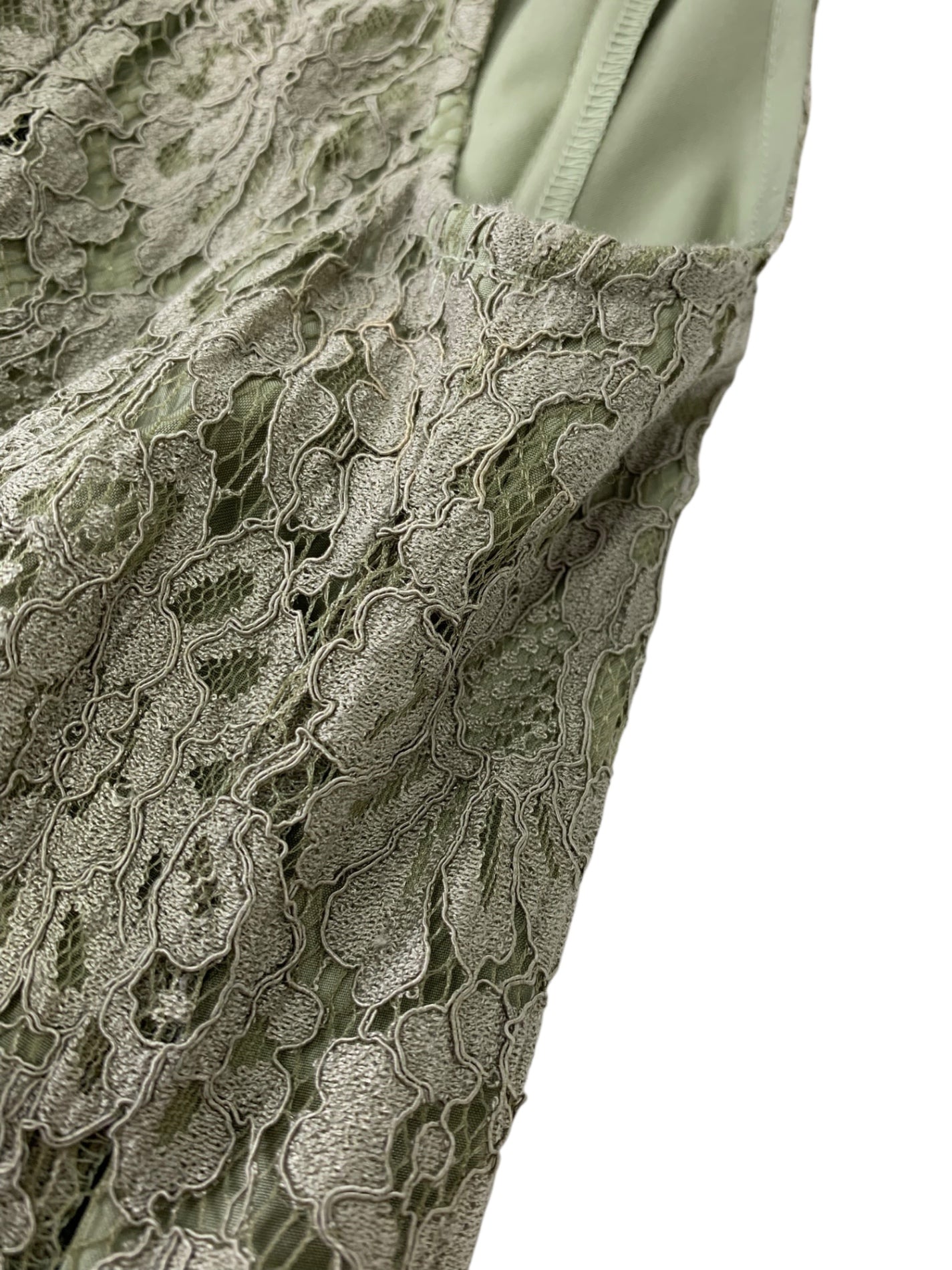 ダイアグラム 03212-31129 ワンピース 36 カーキグリーン レース 花 ITOIMPKATTXS