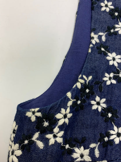 チェスティ 8S533 ワンピース 1 ネイビー フラワー刺繍 ITMJRQ3EOIIS