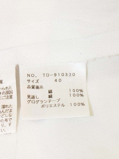 エムズグレイシー Flower Embroidery Blouse 910320 シャツ ブラウス 40 ホワイト フラワーモチーフ ITH74HS5WDPI