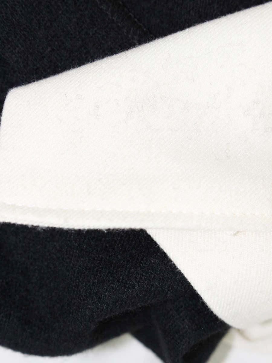 エムズグレイシー 814528 ジャケット 40 ブラック ノーカラー ウール リボン ITXCKTMDNUY4