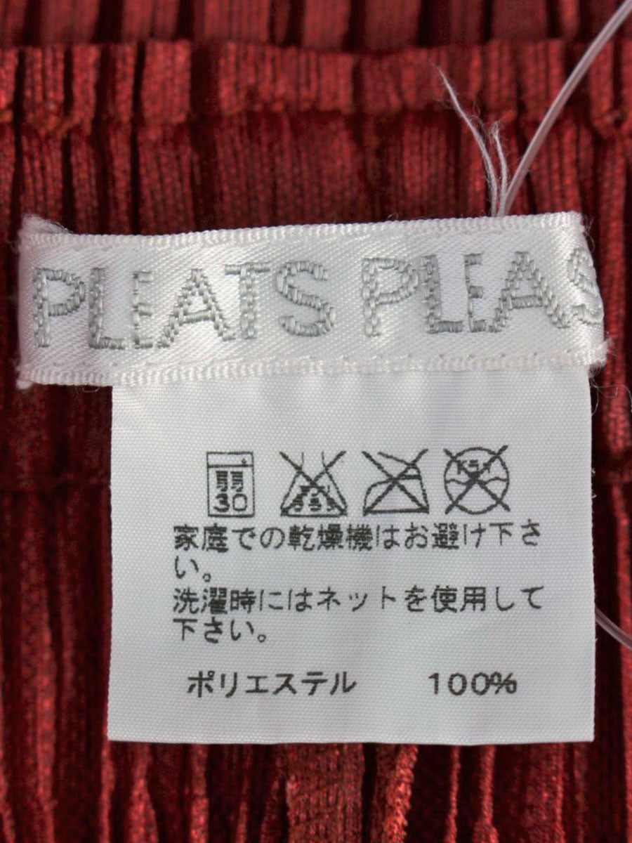 プリーツプリーズイッセイミヤケ PP93-JF452 パンツ 1 レッドブラウン プリーツ ITZUMBKN9JKD