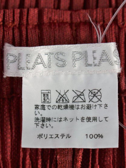 プリーツプリーズイッセイミヤケ PP93-JF452 パンツ 1 レッドブラウン プリーツ ITZUMBKN9JKD