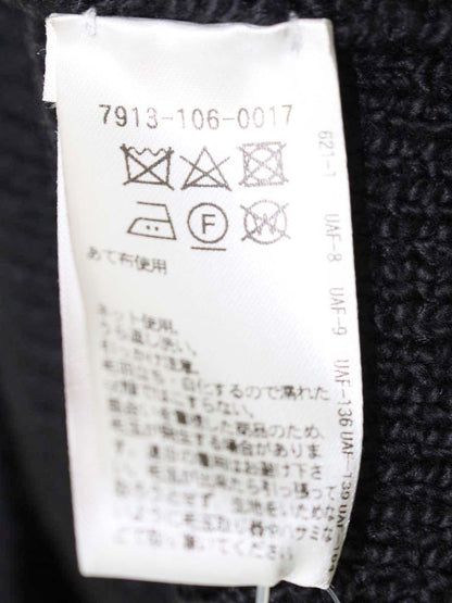 ブラミンク 7913-106-0017 ニットベスト 36 ブラック コットン ITLV56PL6KKY