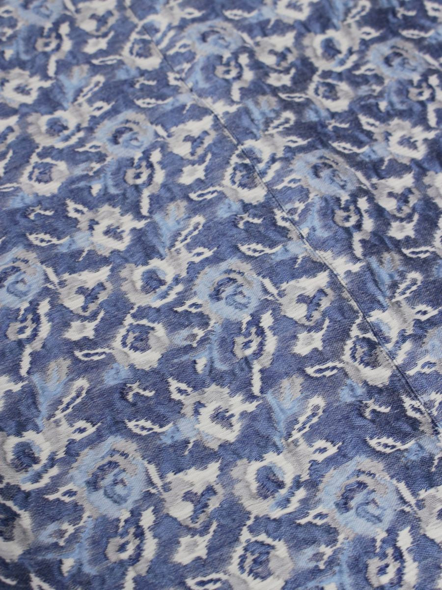 アマカ フラワージャガードスカート V5S14403 40 ブルー ITB0OQJ198EM