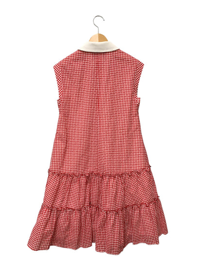 ルネ 6326040 ワンピース 34 レッド ギンガムチェック フロントボタン IT5003JEGH4E