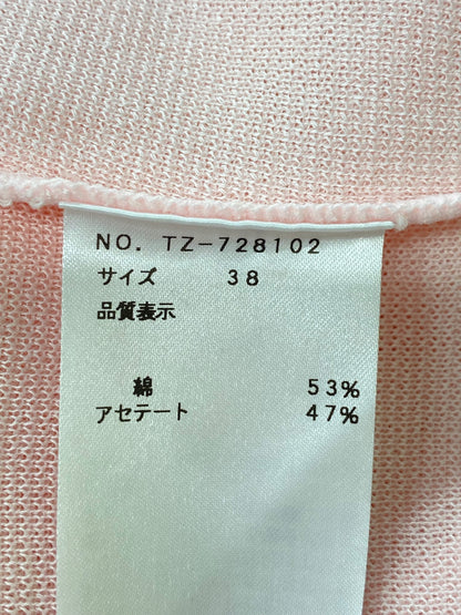 エムズグレイシー 728102 カーディガン 38 ピンク 袖リボン IT6JK01IR2CH
