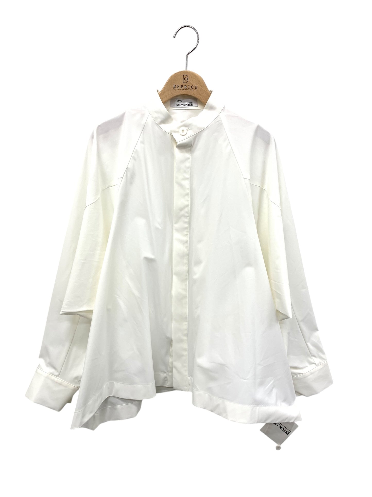 132 5. イッセイミヤケ TRAPEZOID SHIRT IL43FJ308 シャツ 3 ホワイト ITUKMD8X2Z68