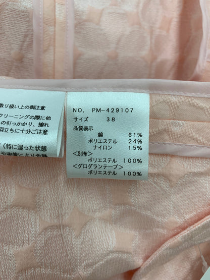 エムズグレイシー 429107 コート 38 ピンク フラワーモチーフ ジャガード IT2NDCZVRZVH