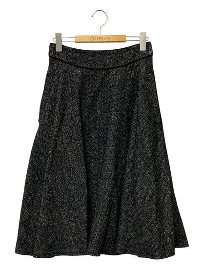 フォクシーブティック Skirt Tweed Circular 41381 スカート 40 ブラック ツイード IT8PJP188U3W
