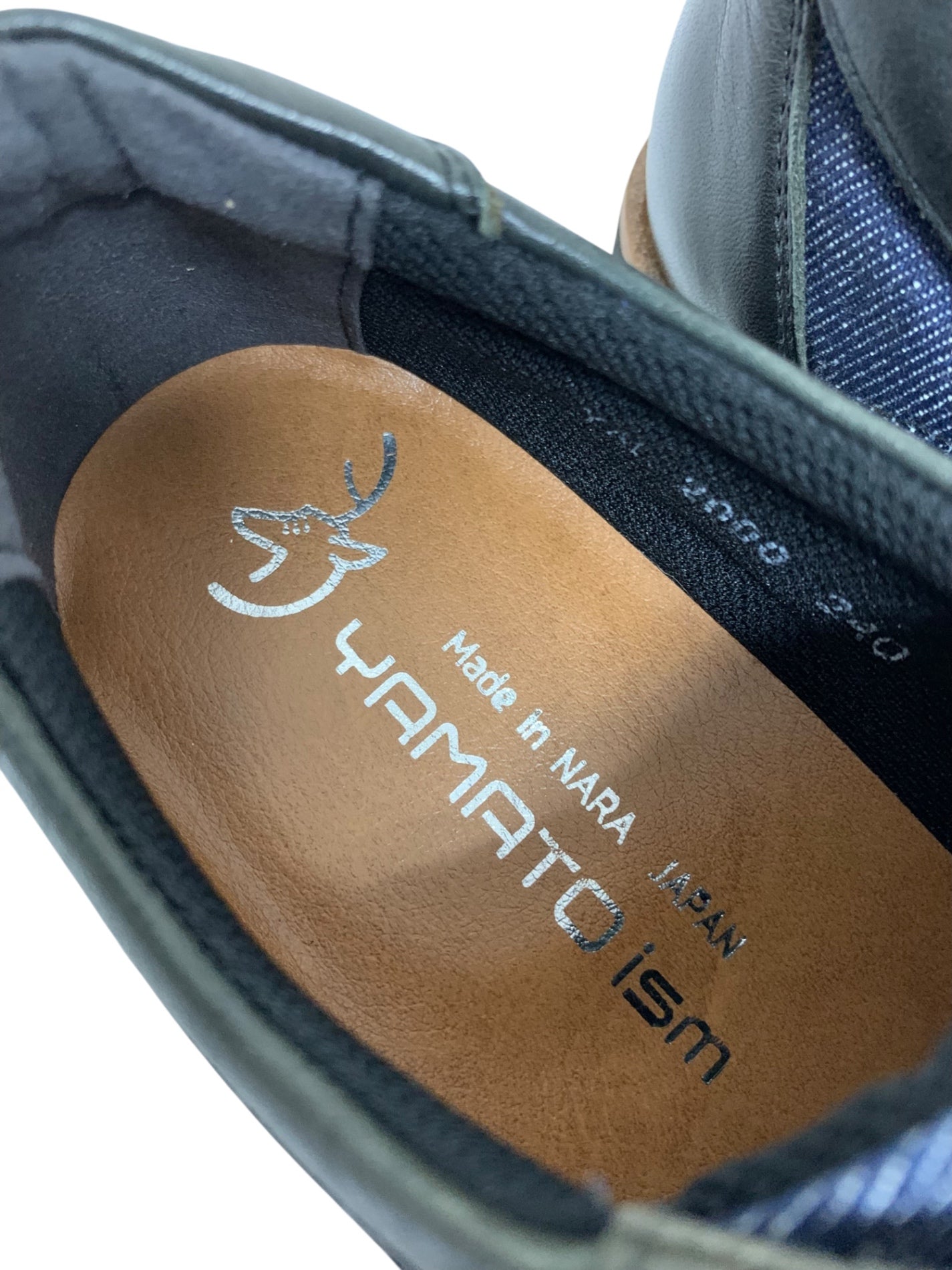 倭イズム YAL2000 スニーカー 24 ブラック 姫路レザーx倉敷デニム 日本製 ITN4ZKEHUTAM