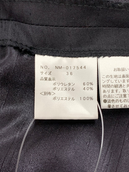 エムズグレイシー 017544 スカート 36 ブラック フェイクレザー ティアード IT9HMIELR8VC