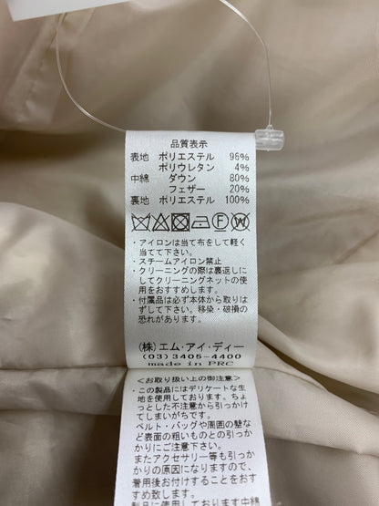 エムプルミエブラック C231-002 ダウンコート 38 グレージュ 3WAY フード付き ITQEG9NSIUHW