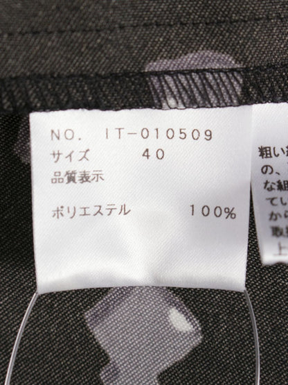 エムズグレイシー 010509 ブラウス 40 ブラック リボン 総柄 ITCYNH7OOOG8