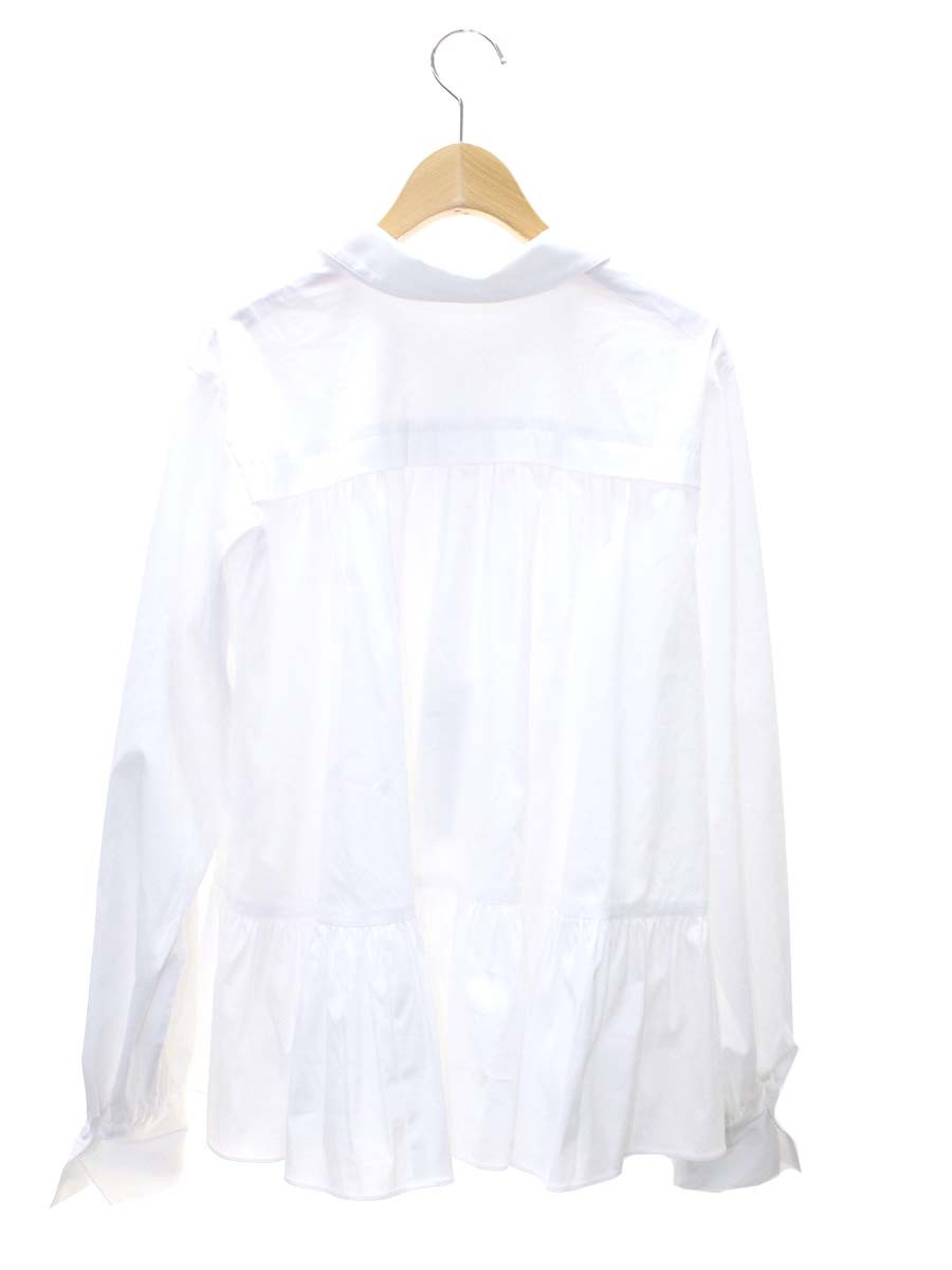 エポカ M5M06-217-01 シャツ 40 ホワイト ブラウス ペプラム ITFULO907H7G