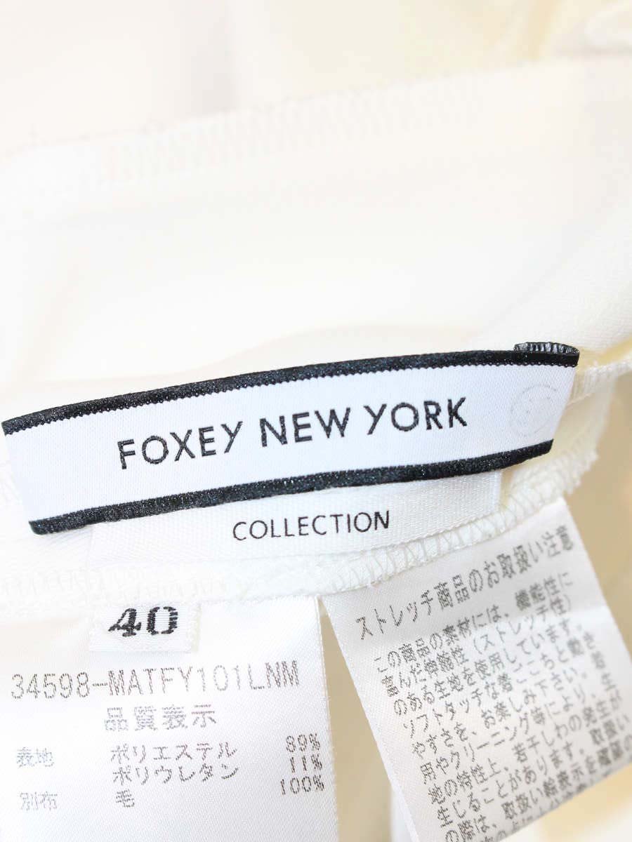 フォクシーニューヨーク collection Strech Suiting Tops 34598 Tシャツ カットソー 40 ホワイト ITHC2C0BYQZS