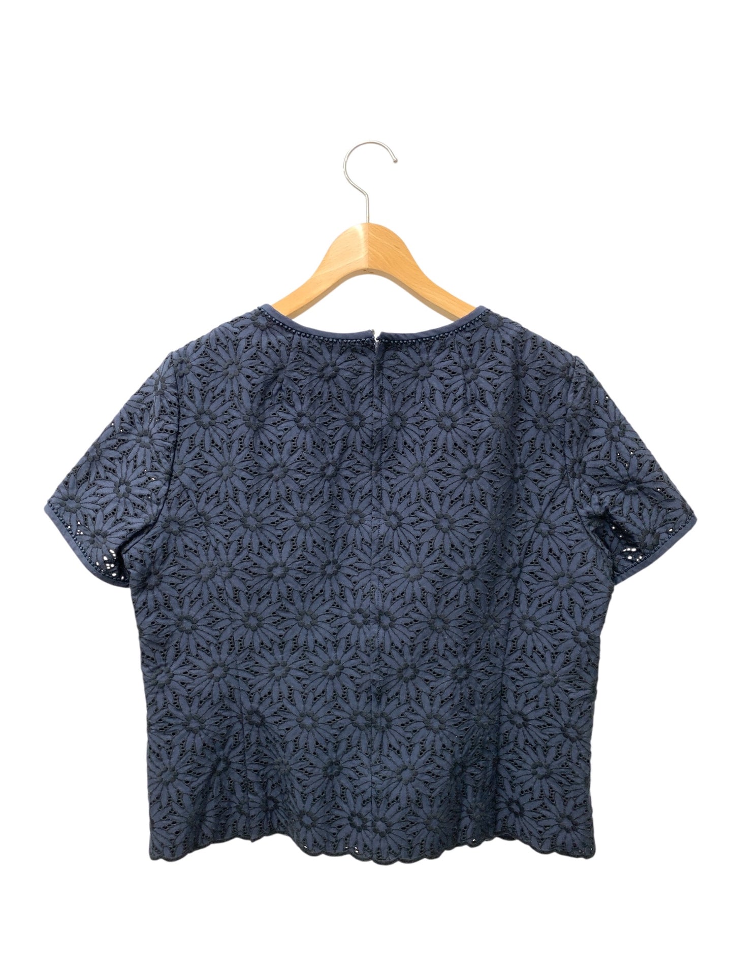 レリアン SA-1601539 セットアップ 13+ ネイビー フラワー刺繍 IT533JOE63EZ
