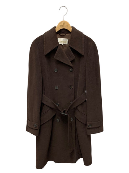 ハロッズ HR-11 コート 40 ブラウン アンゴラウール IT338BOQKMJ8 【SALE】