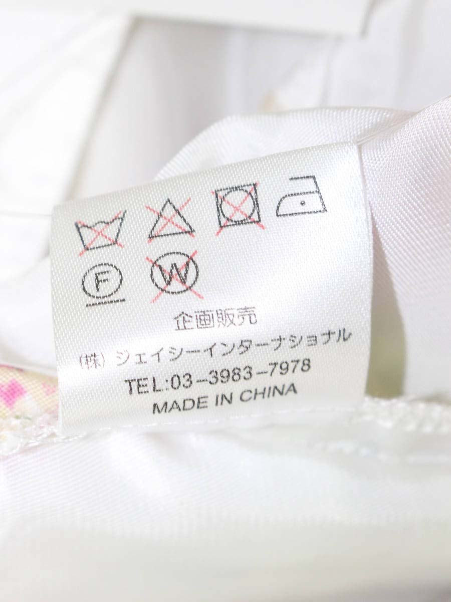 スーパービューティー ワンピース 42 ホワイト フラワーモチーフ レイヤード ITEGMM6QAKQ0