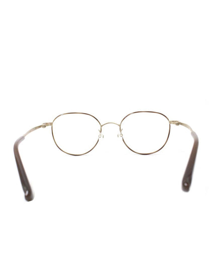 フォーナインズ S763T メガネ ブラウン メタルフレーム フルリム ウェリントン ITXNWWIDJLO2