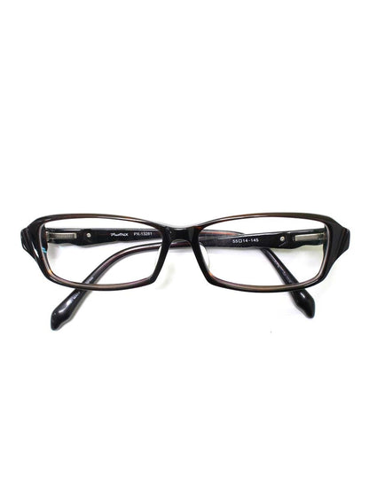 プラスミックス PX-13281 眼鏡 メガネ ブラウン セルフレーム フルリム スクエア ITWOSVHNBL98
