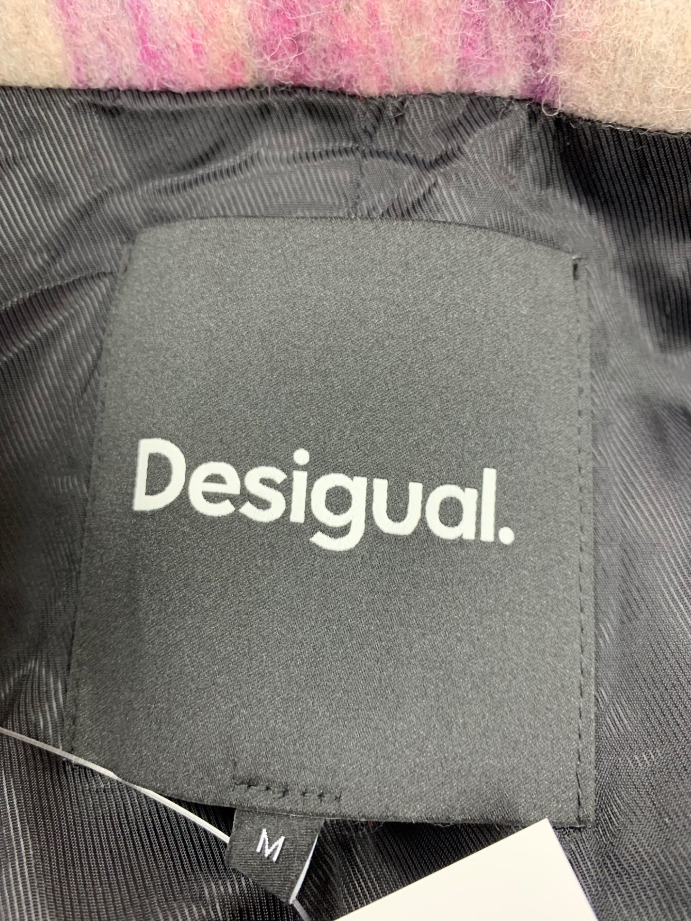 デシグアル Pink tartan coat 25SWEWX4 チェスターコート M ピンク タータンチェック ITFEJ7J99Z4L